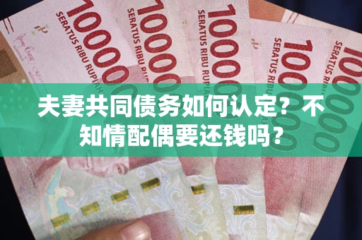 武汉夫妻共同债务如何认定？不知情配偶要还钱吗？