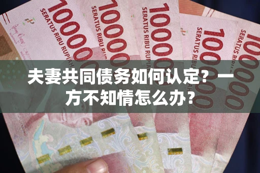 武汉夫妻共同债务如何认定？一方不知情怎么办？