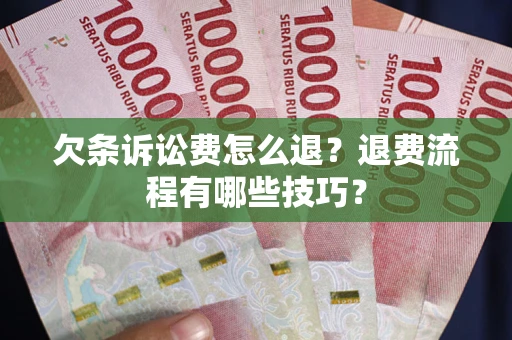 武汉欠条诉讼费怎么退？退费流程有哪些技巧？
