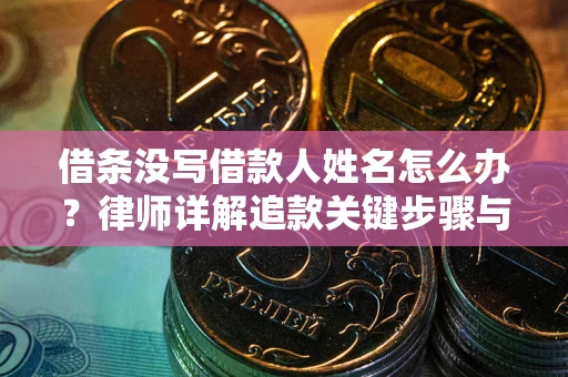 武汉借条没写借款人姓名怎么办？律师详解追款关键步骤与证据链构建