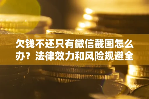 武汉欠钱不还只有微信截图怎么办？法律效力和风险规避全解析