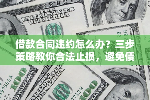 武汉借款合同违约怎么办？三步策略教你合法止损，避免债务危机升级