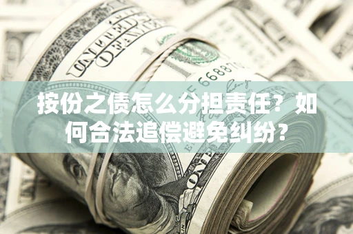 武汉按份之债怎么分担责任？如何合法追偿避免纠纷？